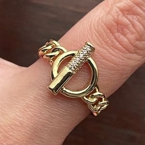 Gold Chain Ring